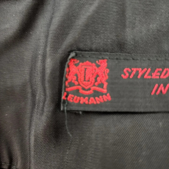 Vintage Leumann Italian Made Crepe Fit and Flare Dress Black Sequin Collar - Picture 13 of 14